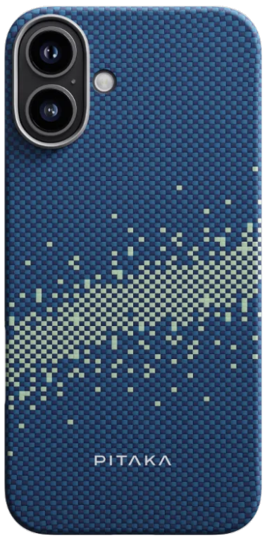 Θήκη Apple iPhone 16 - Pitaka StarPeak Tactile Woven MagEZ Case 6 Aramid Fiber Body με MagSafe - 1.04mm - 1500D - Milky Way Galaxy
