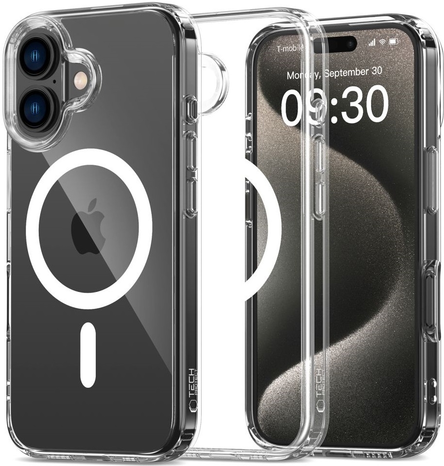 Θήκη Apple iPhone 16 Plus - Tech-Protect FlexAir Hybrid Σκληρή Διάφανη με MagSafe - Clear