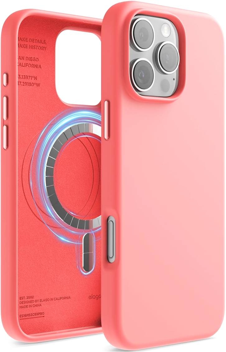 Θήκη Apple iPhone 16 Pro - Elago Magnetic Silicone Case Premium Σιλικόνης με MagSafe - Pink
