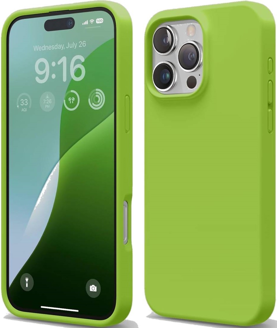 Θήκη Apple iPhone 16 Pro - Elago Silicone Case Premium Σιλικόνης - Lime Green