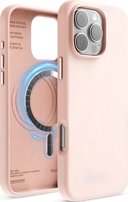 Θήκη Apple iPhone 16 Pro Max - Elago Magnetic Silicone Case Premium Σιλικόνης με MagSafe - Lovely Pink
