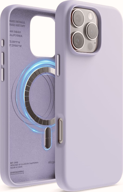 Θήκη Apple iPhone 16 Pro Max - Elago Magnetic Silicone Case Premium Σιλικόνης με MagSafe - Purple