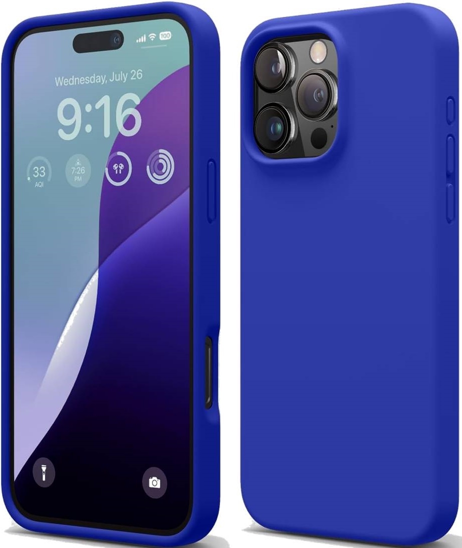 Θήκη Apple iPhone 16 Pro Max - Elago Silicone Case Premium Σιλικόνης - Cobalt Blue 