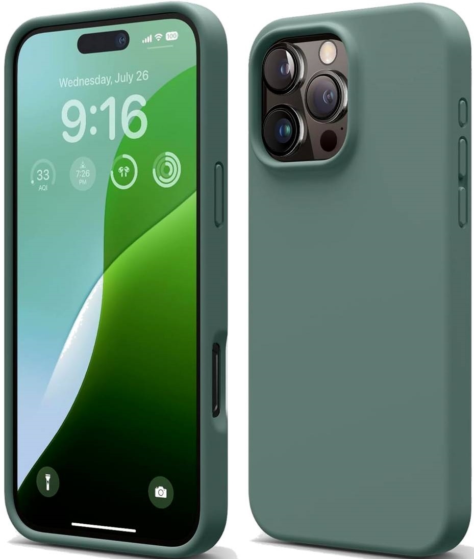 Θήκη Apple iPhone 16 Pro Max - Elago Silicone Case Premium Σιλικόνης - Midnight Green