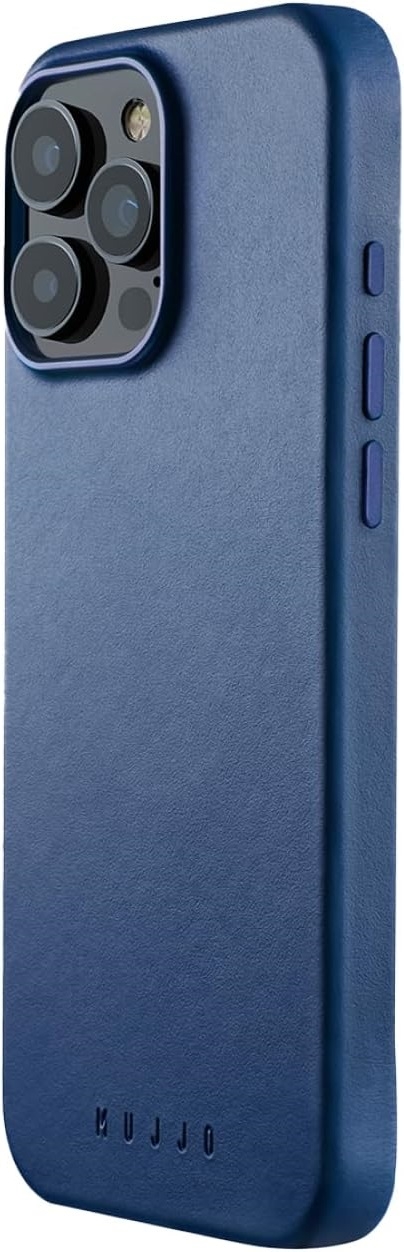 Θήκη Apple iPhone 16 Pro Max - MUJJO Full Leather Case Δερμάτινη με MagSafe - Monaco Blue
