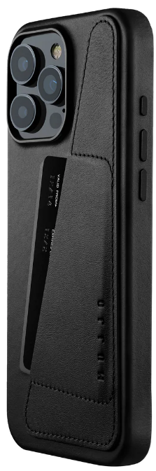 Θήκη Apple iPhone 16 Pro Max - MUJJO Full Leather Wallet Case Δερμάτινη Πορτοφόλι με MagSafe - Black