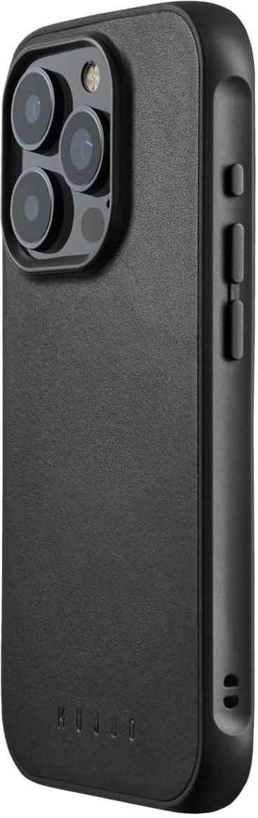 Θήκη Apple iPhone 16 Pro Max - MUJJO Shield Case Ανθεκτική Δερμάτινη με MagSafe - Black