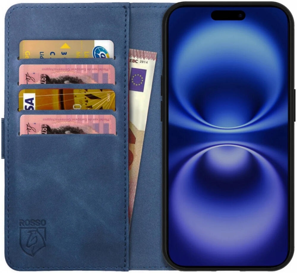 Θήκη Apple iPhone 16 Pro Max - Rosso Element PU Πορτοφόλι - Blue