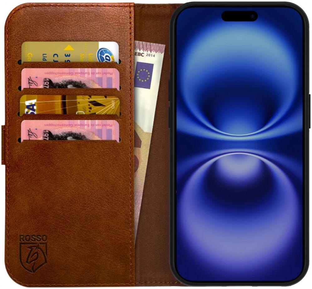 Θήκη Apple iPhone 16 Pro Max - Rosso Element PU Πορτοφόλι - Brown