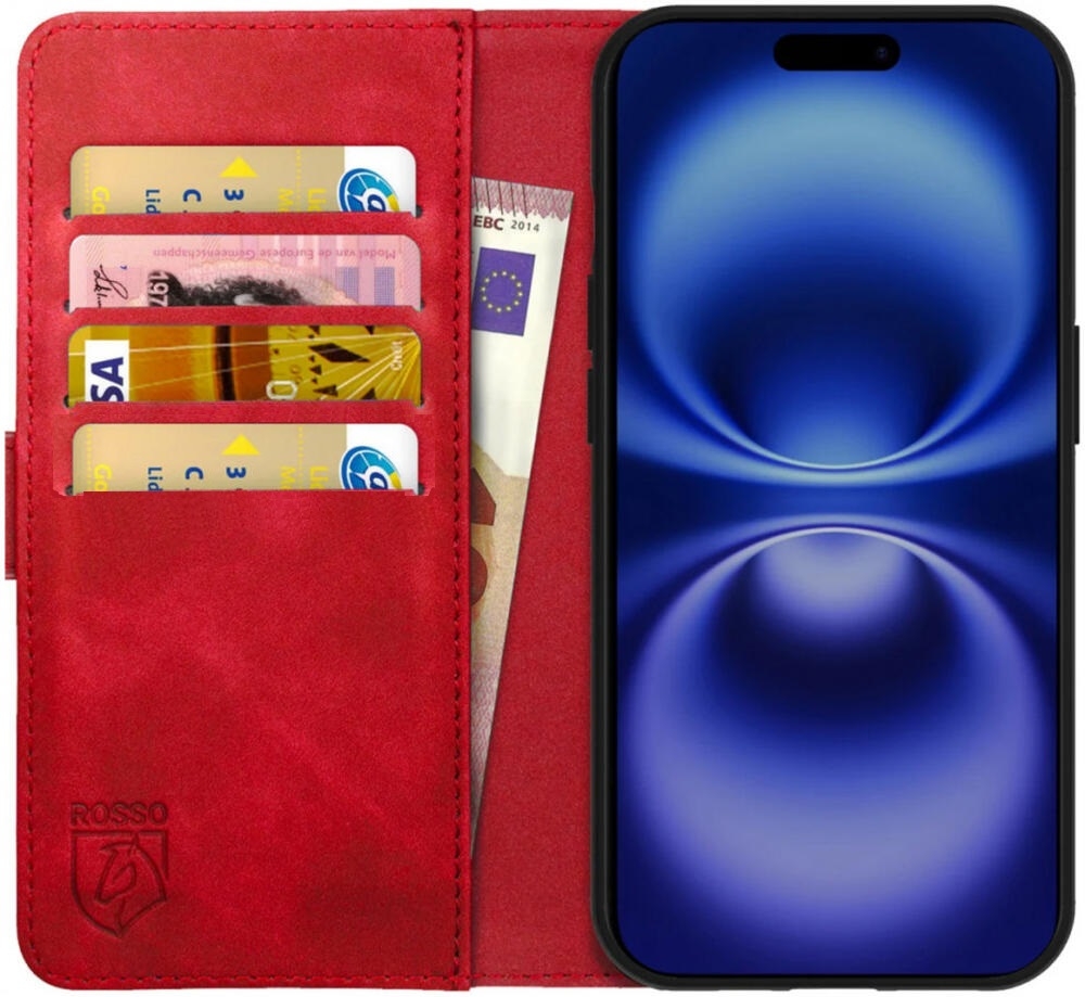 Θήκη Apple iPhone 16 Pro Max - Rosso Element PU Πορτοφόλι - Red