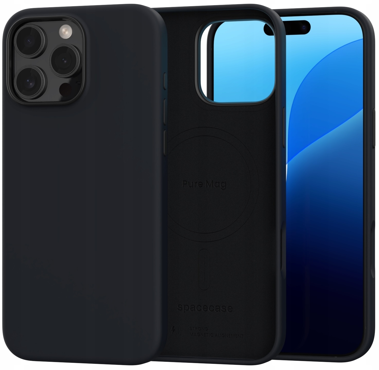 Θήκη Apple iPhone 16 Pro Max - Spacecase Pure Mag Σκληρή με MagSafe - Black