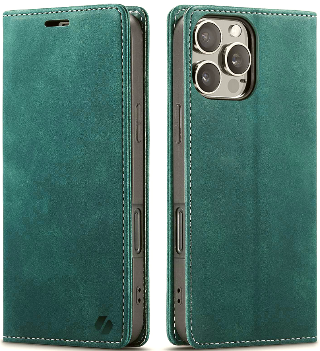 Θήκη Apple iPhone 16 Pro Max - Spacecase Wallet Πορτοφόλι - Green 