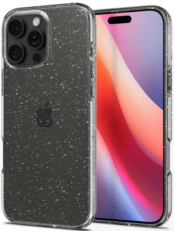 Θήκη Apple iPhone 16 Pro Max - Spigen Liquid Crystal Glitter Σιλικόνης - Crystal Quartz
