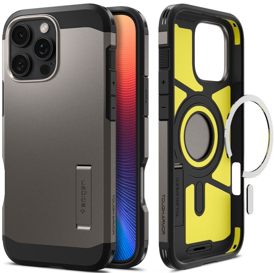 Θήκη Apple iPhone 16 Pro Max - Spigen Tough Armor AI MagFit Ανθεκτική με MagSafe - Gunmetal