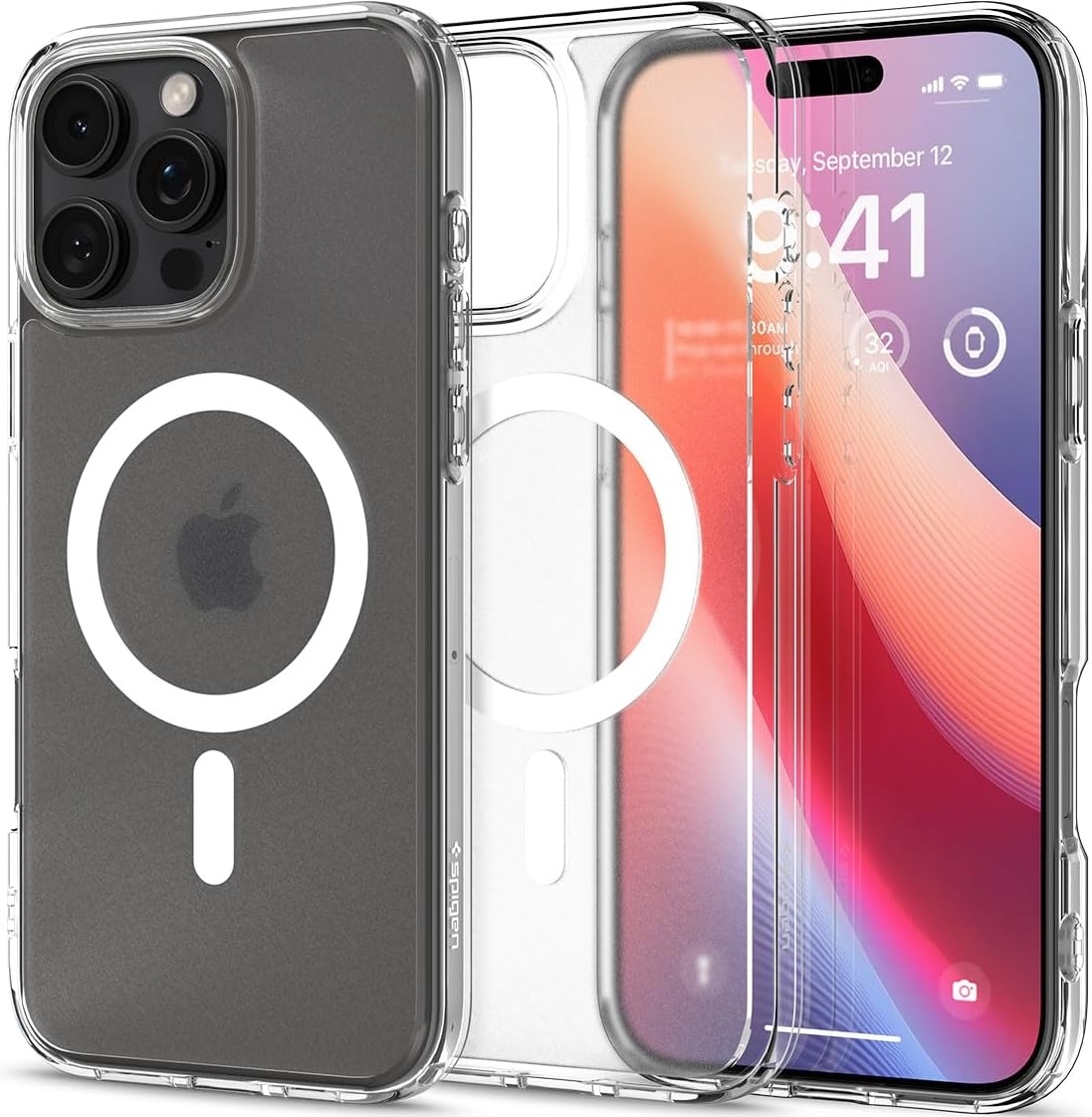 Θήκη Apple iPhone 16 Pro Max - Spigen Ultra Hybrid MagFit με MagSafe - Frost Clear 