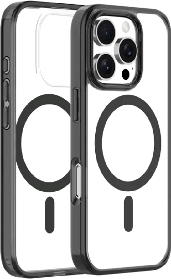 Θήκη Apple iPhone 16 Pro Max - Vivid MagSafe Hybrid Case Διάφανη με MagSafe - Black