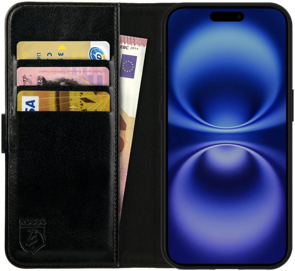 Θήκη Apple iPhone 16 Pro - Rosso Element PU Πορτοφόλι - Black