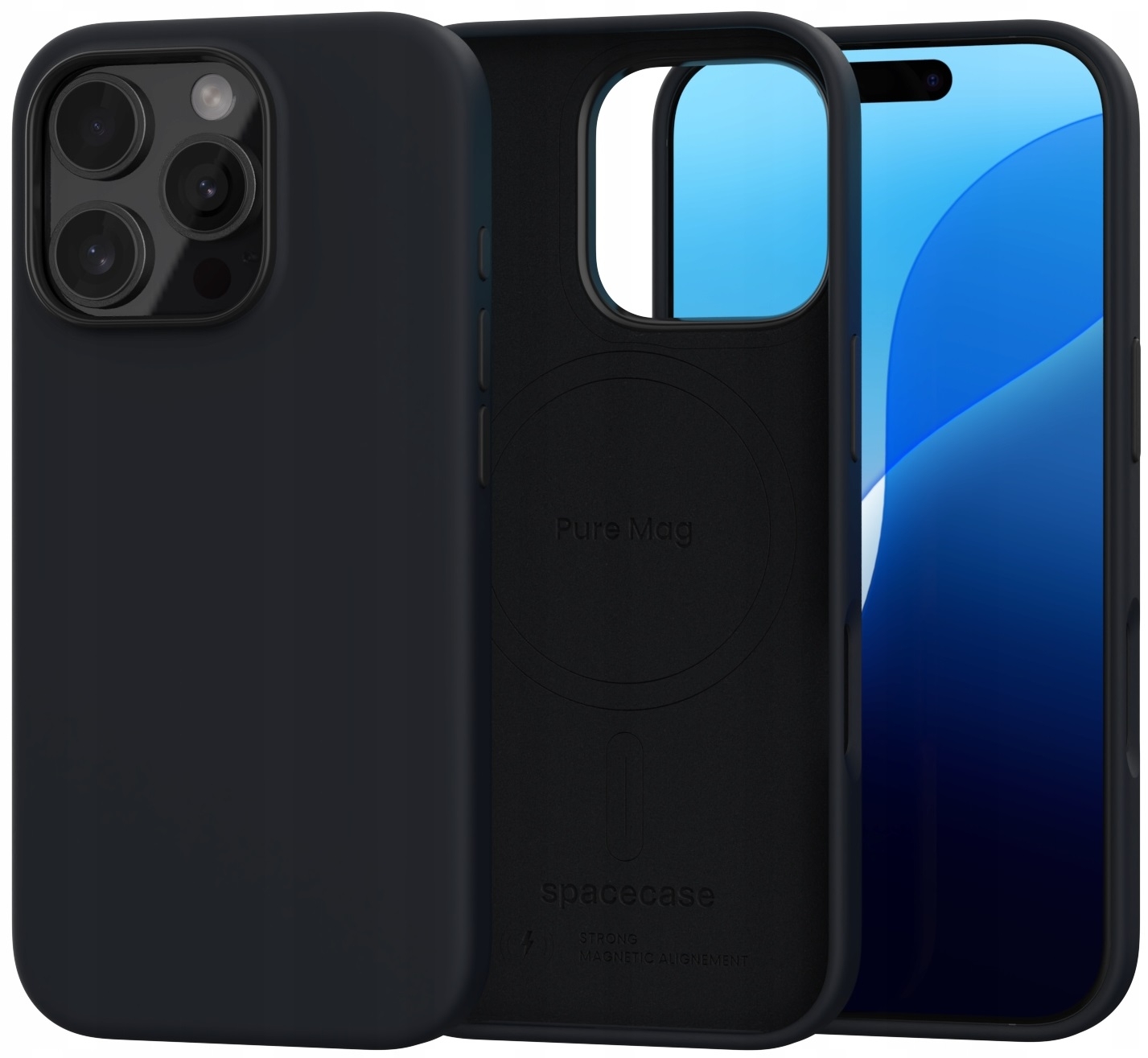 Θήκη Apple iPhone 16 Pro - Spacecase Pure Mag Σκληρή με MagSafe - Black