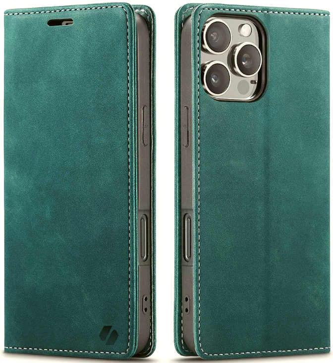 Θήκη Apple iPhone 16 Pro - Spacecase Wallet Πορτοφόλι - Green