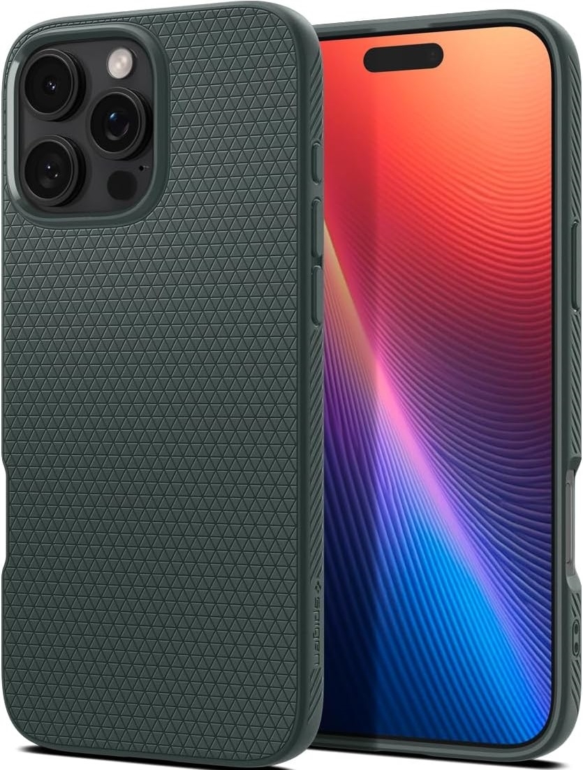 Θήκη Apple iPhone 16 Pro - Spigen Liquid Air Σιλικόνης - Abyss Green