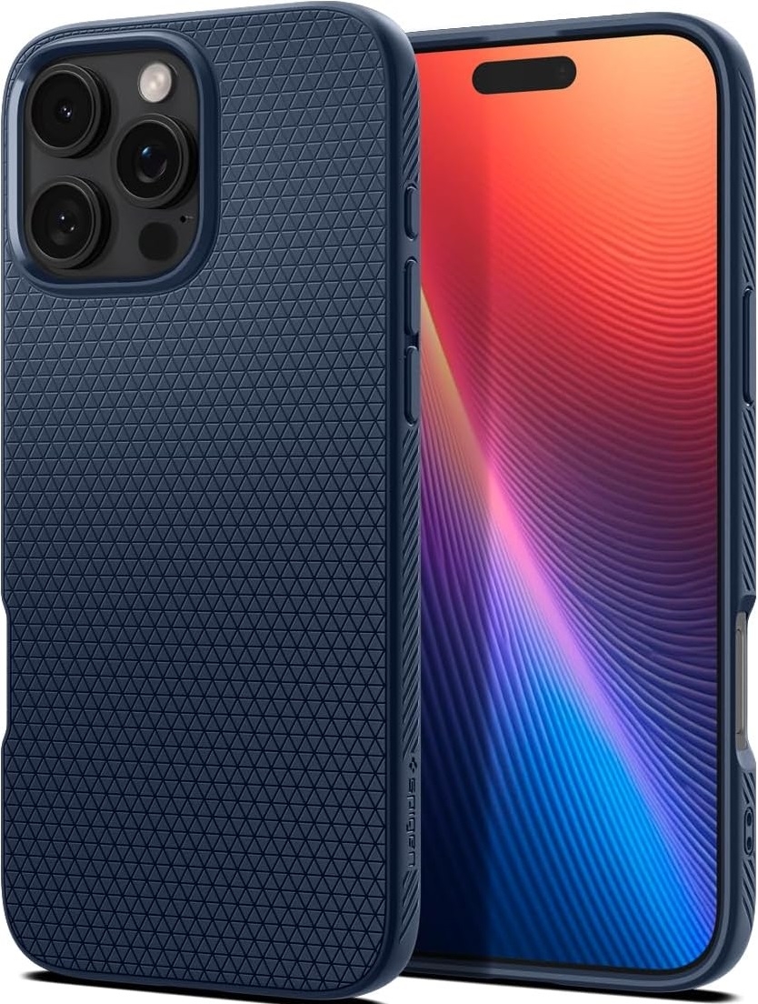 Θήκη Apple iPhone 16 Pro - Spigen Liquid Air Σιλικόνης - Navy Blue