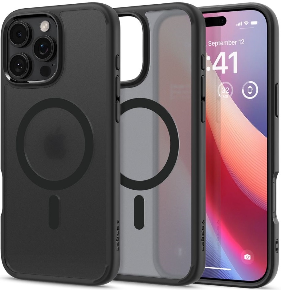 Θήκη Apple iPhone 16 Pro - Spigen Ultra Hybrid MagFit με MagSafe - Frost Black