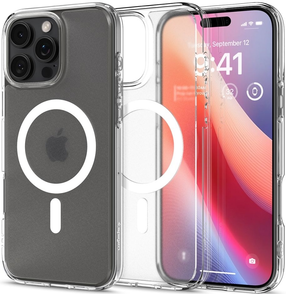 Θήκη Apple iPhone 16 Pro - Spigen Ultra Hybrid MagFit με MagSafe - Frost Clear
