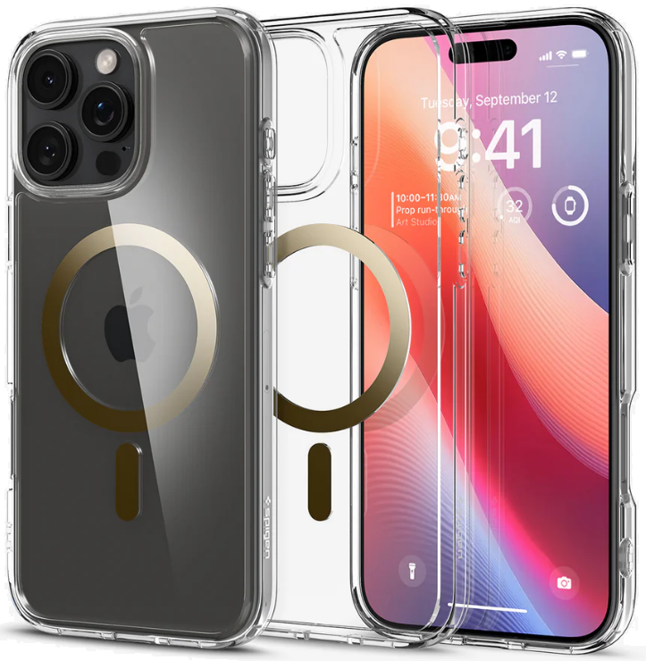 Θήκη Apple iPhone 16 Pro - Spigen Ultra Hybrid MagFit με MagSafe - Gold