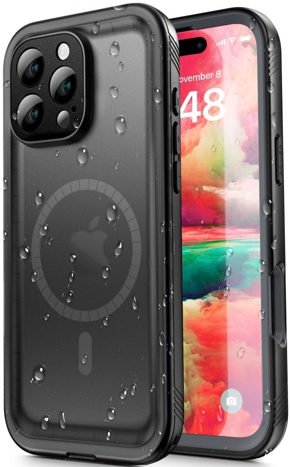 Θήκη Apple iPhone 16 Pro - Tech-Protect Shellbox IP68 Full Body 360° Ανθεκτική Αδιάβροχη με MagSafe - Black