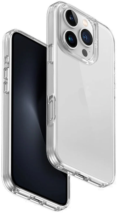 Θήκη Apple iPhone 16 Pro - Uniq AirFender Ανθεκτική Σιλικόνης - Transparent