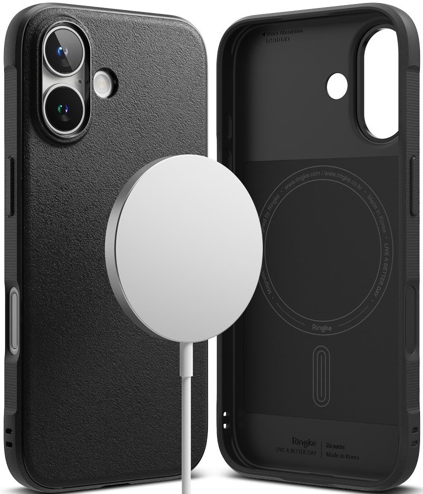 Θήκη Apple iPhone 16 - Ringke Onyx Magnetic Σιλικόνης με MagSafe - Black 