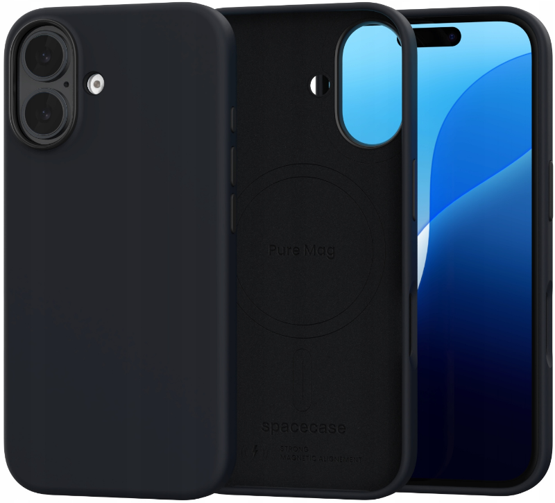 Θήκη Apple iPhone 16 - Spacecase Pure Mag Σκληρή με MagSafe - Black