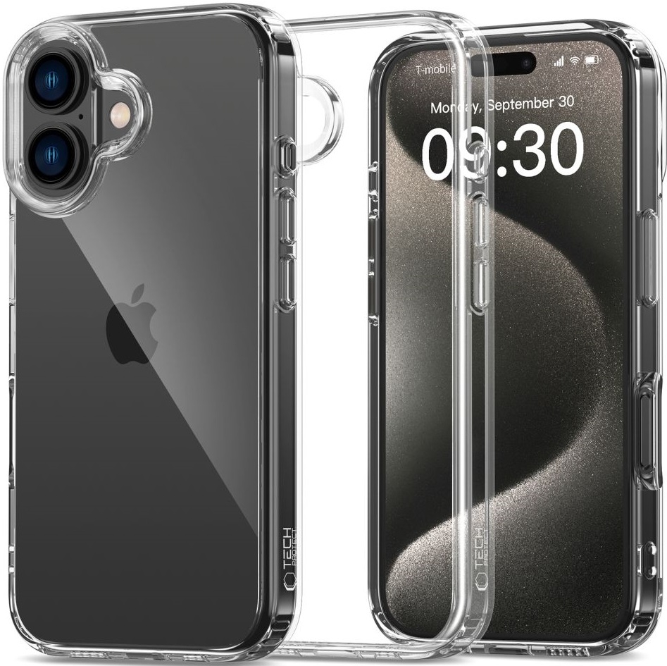 Θήκη Apple iPhone 16 - Tech-Protect FlexAir Hybrid Σκληρή Διάφανη