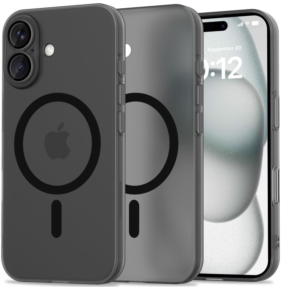 Θήκη Apple iPhone 16 - Tech-Protect MagSlim Σκληρή Ημιδιάφανη με MagSafe - Matte / Black