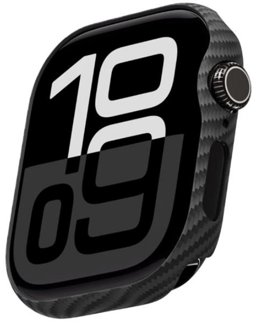 Θήκη Apple Watch 11 / 10 46mm Pitaka Air Case Aramid Fiber 600D Black / Grey / Twill