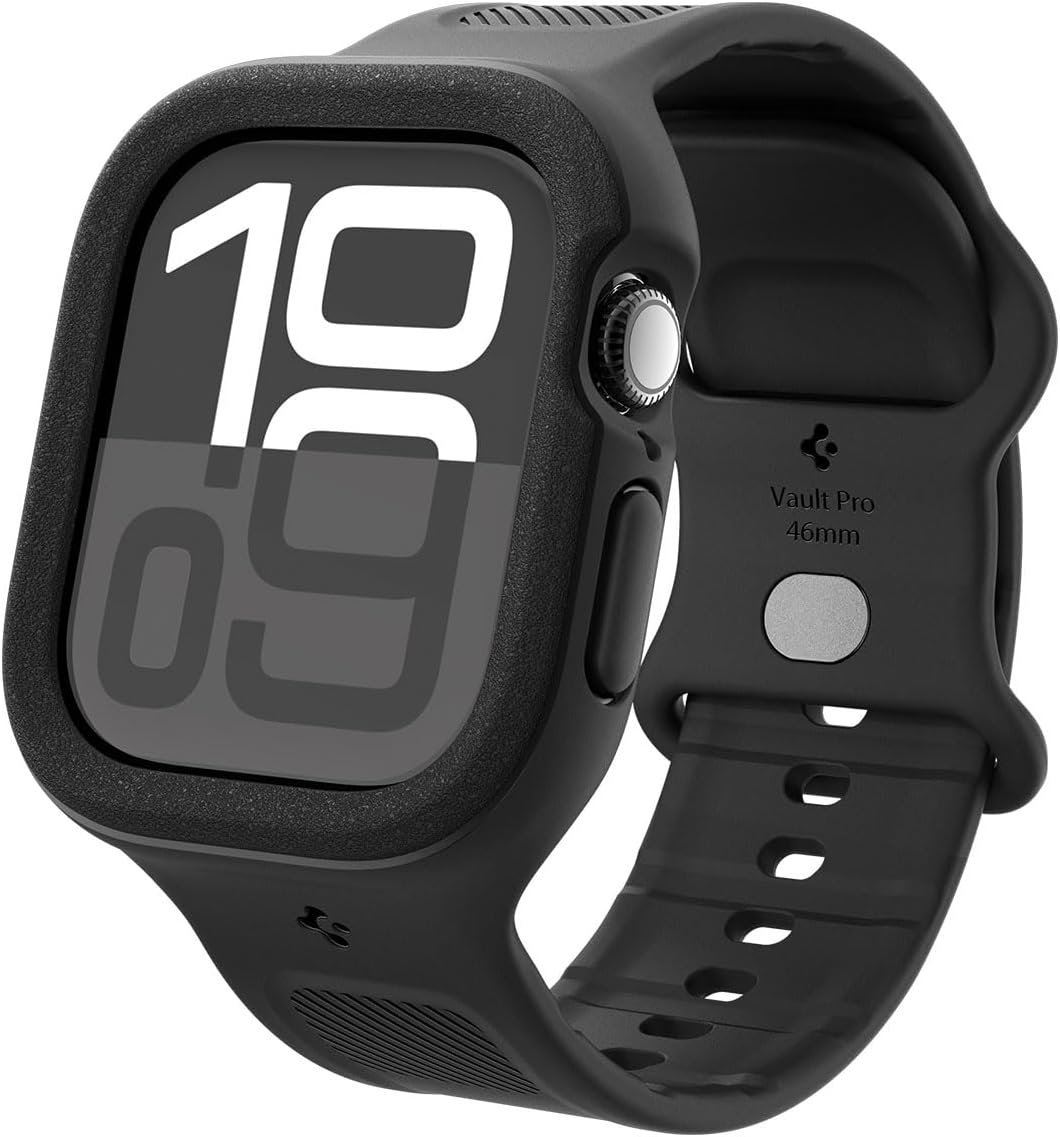 Θήκη Apple Watch 11 / 10 46mm Spigen Vault Pro Unibody από Premium TPU Matte Black