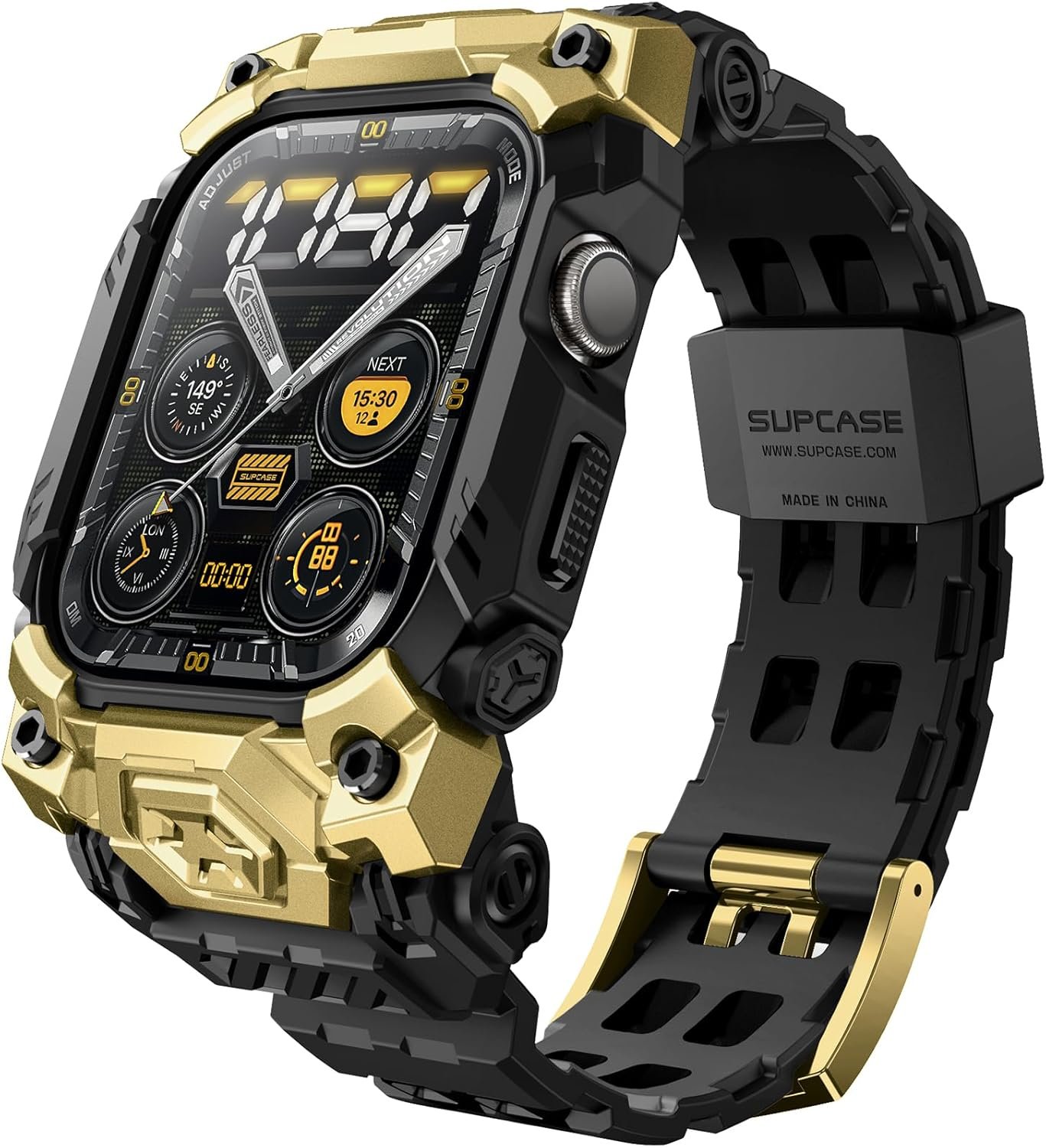 Θήκη Apple Watch 11 / 10 46mm Supcase Unicorn Beetle Ore Wristband Case Ανθεκτική Unibody Gold