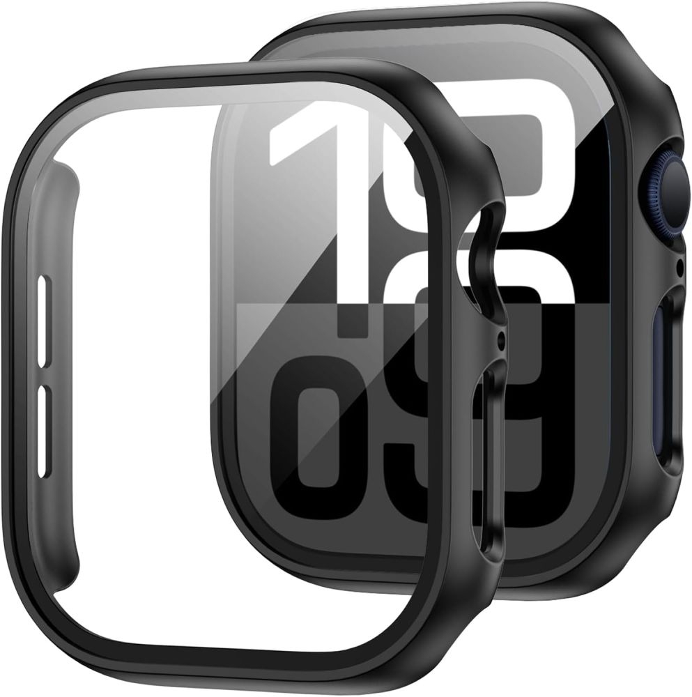 Θήκη Apple Watch 11 / 10 46mm - Tech-Protect Defence360 με Tempered Glass - Black