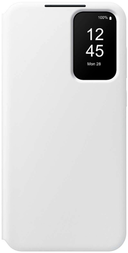 Θήκη Flip με Ενεργό Πορτάκι - Samsung Galaxy A55 - Official Samsung S View Wallet Cover - White (EF-ZA556CWEGWW)