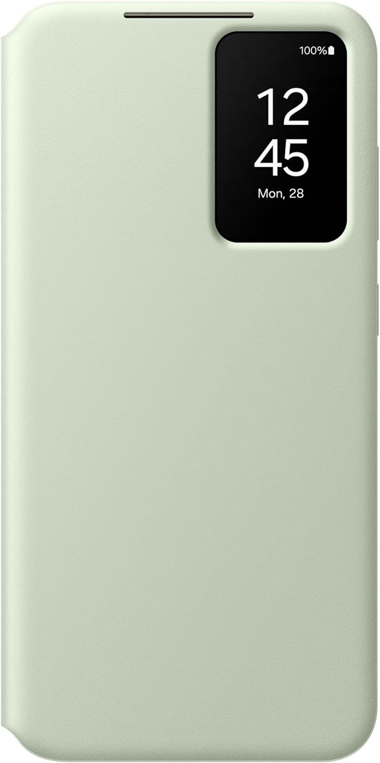 Θήκη Flip με Ενεργό Πορτάκι - Samsung Galaxy S24 Plus - Official Samsung Smart View Wallet Case - Light Green