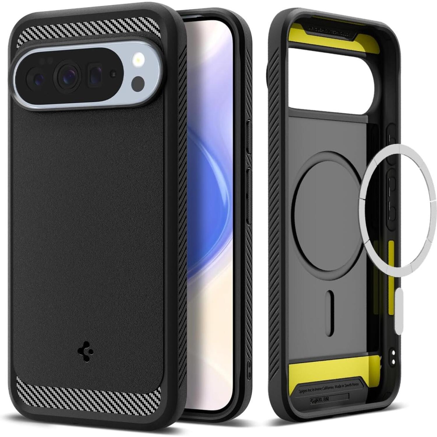 Θήκη Google Pixel 10 / 10 Pro Spigen Rugged Armor MagFit Ανθεκτική με MagSafe Qi2 Matte Black