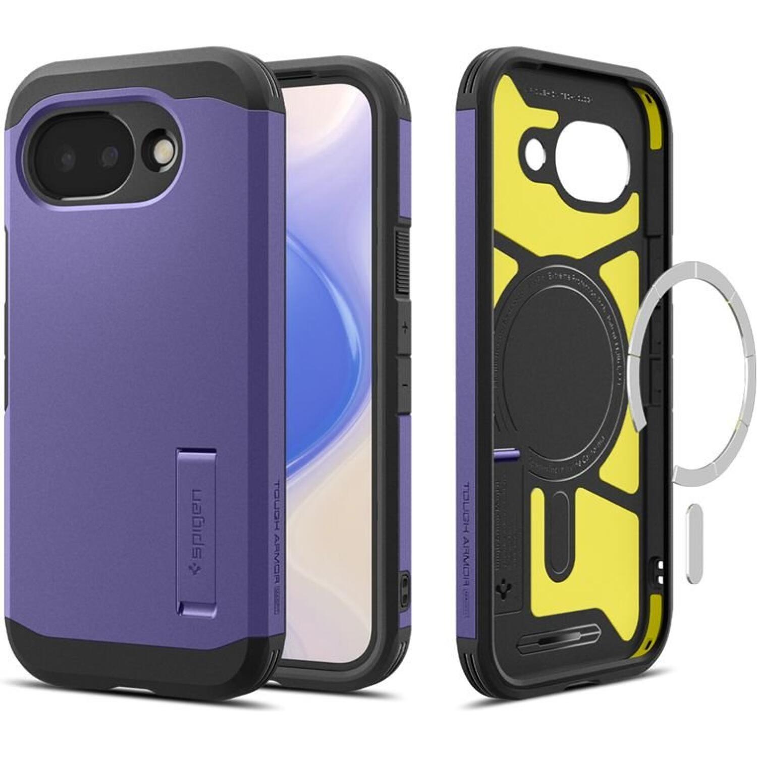 Θήκη Google Pixel 10a Spigen Tough Armor MagFit Ανθεκτική με MagSafe & KickStand Ash Violet