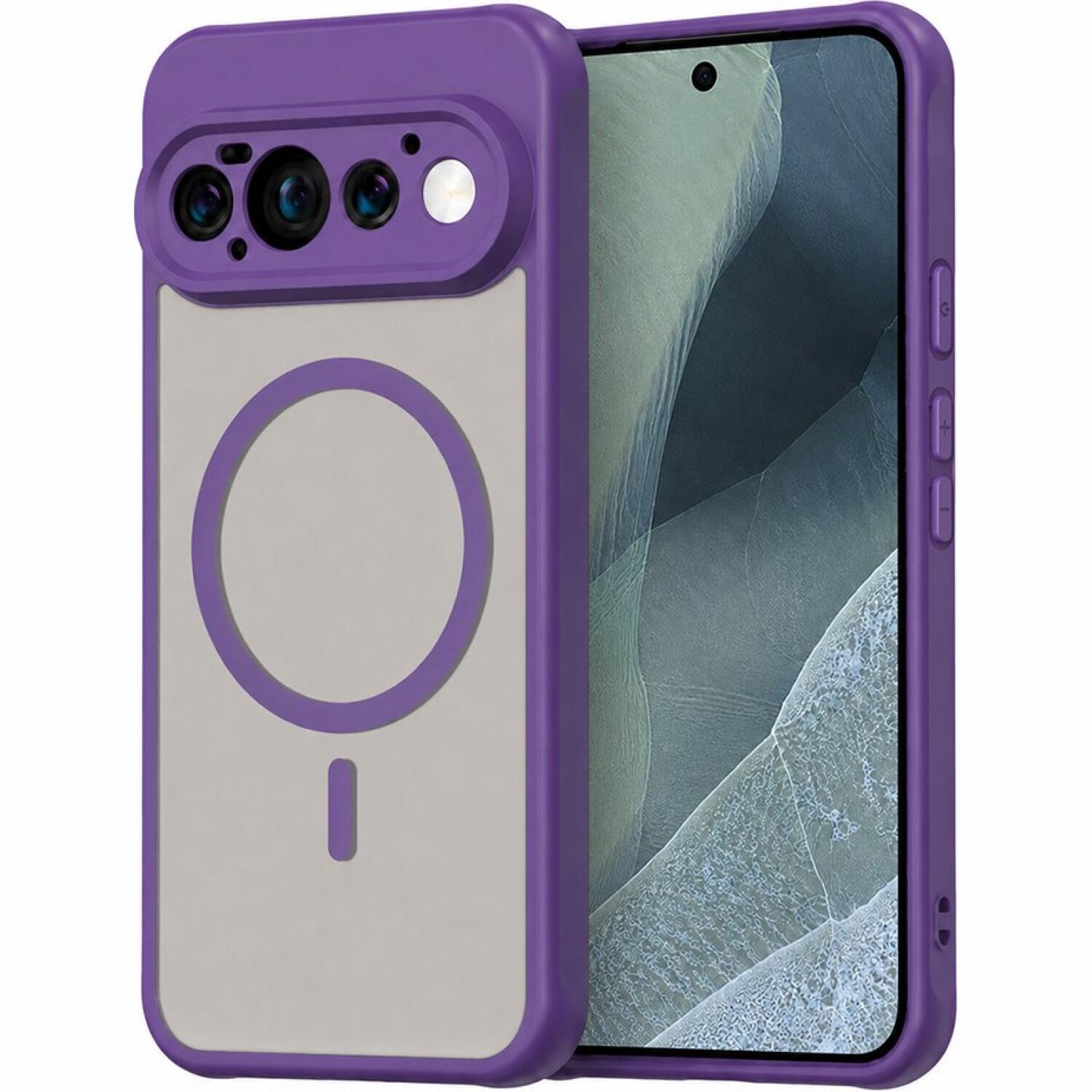Θήκη Google Pixel 11 Pro Techsuit HaloFrost II MagSafe Σκληρή Ημιδιάφανη με MagSafe Purple