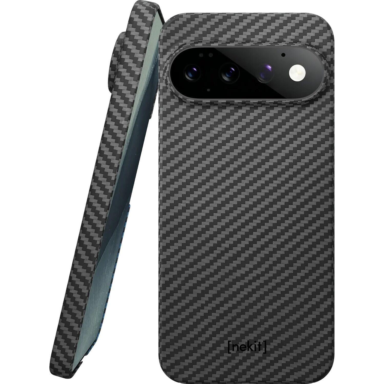 Θήκη Google Pixel 11 Pro XL Nekit Fiber Σκληρή με MagSafe Aramid Fiber 1mm 1500D Kevlar Black