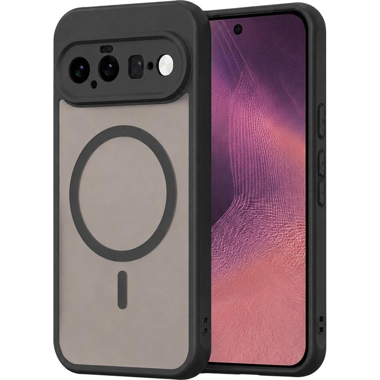 Θήκη Google Pixel 11 Techsuit HaloFrost II MagSafe Σκληρή Ημιδιάφανη με MagSafe Black