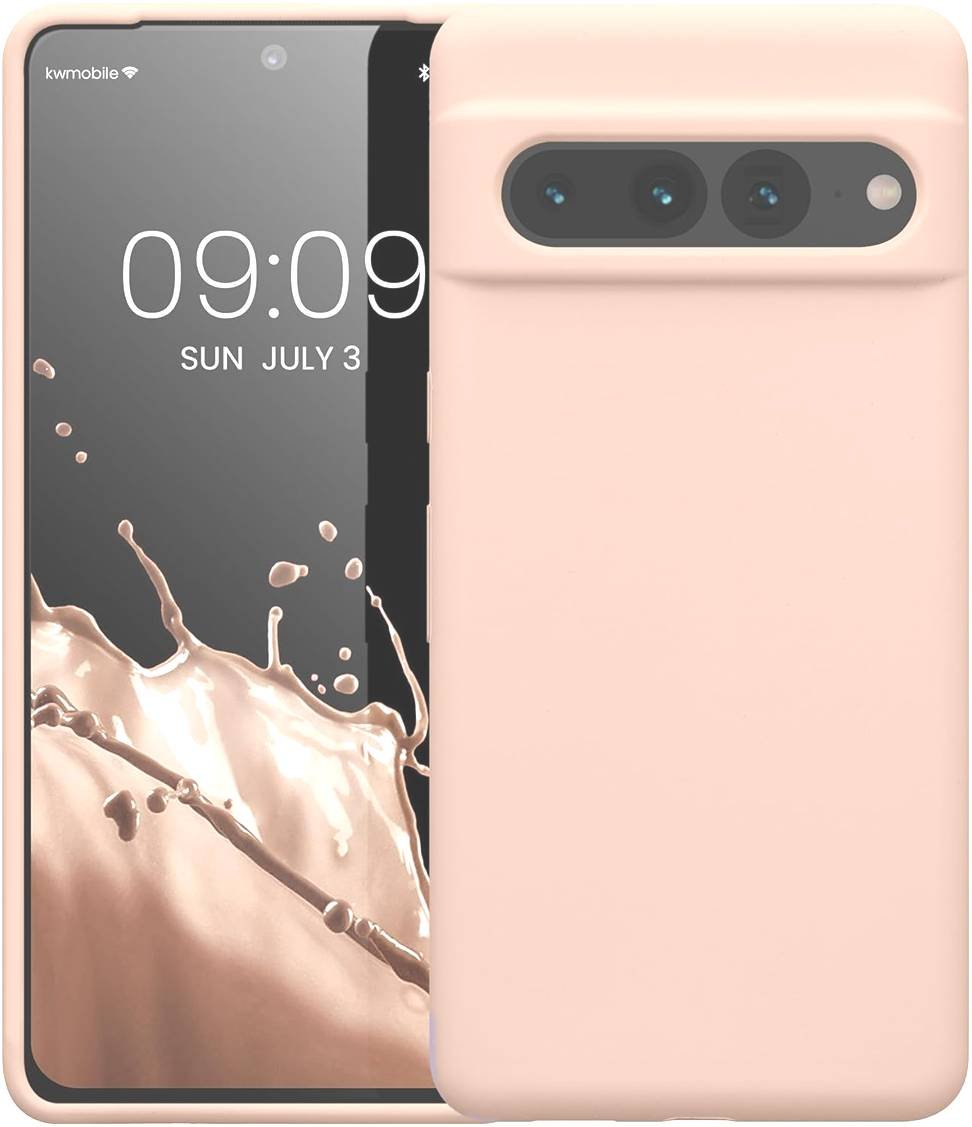 Θήκη Google Pixel 7 Pro KWmobile Soft Flexible Rubber Cover Σιλικόνης Antique Pink Matte