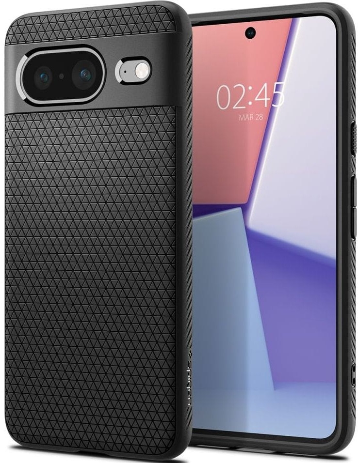 Θήκη Google Pixel 8 - Spigen Liquid Air Σιλικόνης - Matte Black