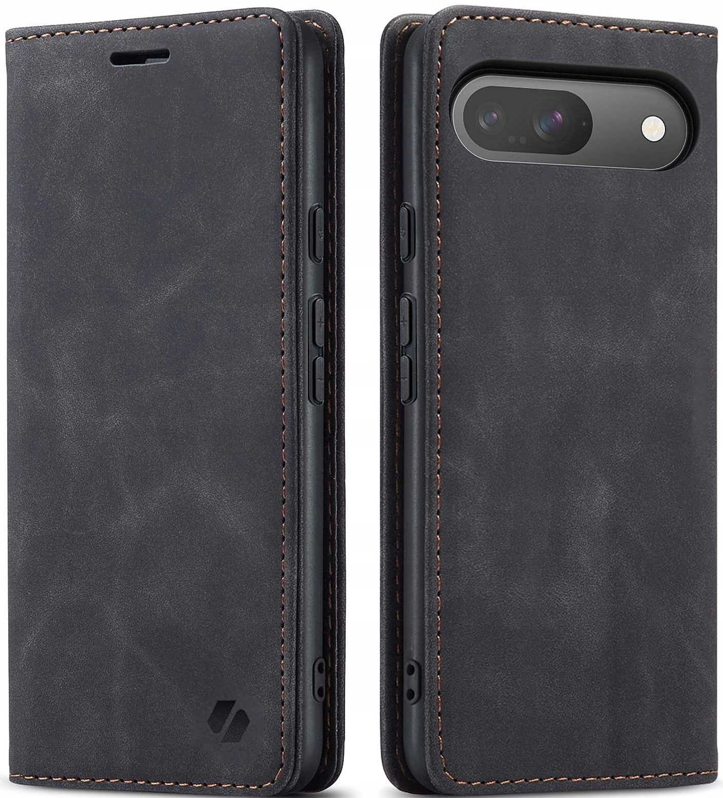 Θήκη Google Pixel 9 / 9 Pro - Spacecase Wallet Πορτοφόλι - Black 