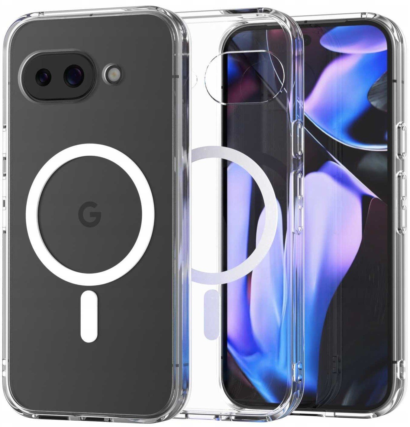 Θήκη Google Pixel 9a Spacecase Clear MagSafe Σκληρή Διάφανη με MagSafe Transparent