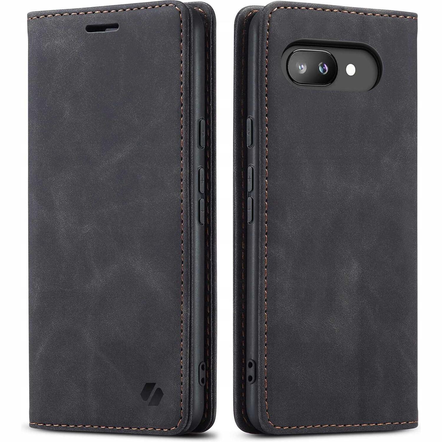 Θήκη Google Pixel 9a Spacecase Wallet Πορτοφόλι Black